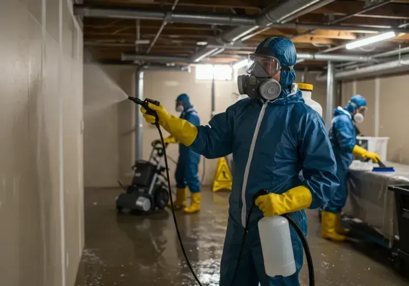 Basement Sanitization and Antimicrobial Treatment process in Edgewater, NJ